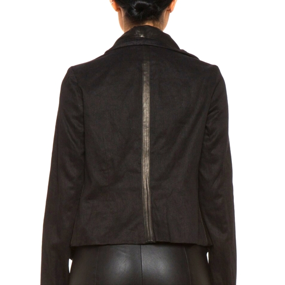 Vince Shawl Collar Leather Jacket. S - Picture 4 of 12